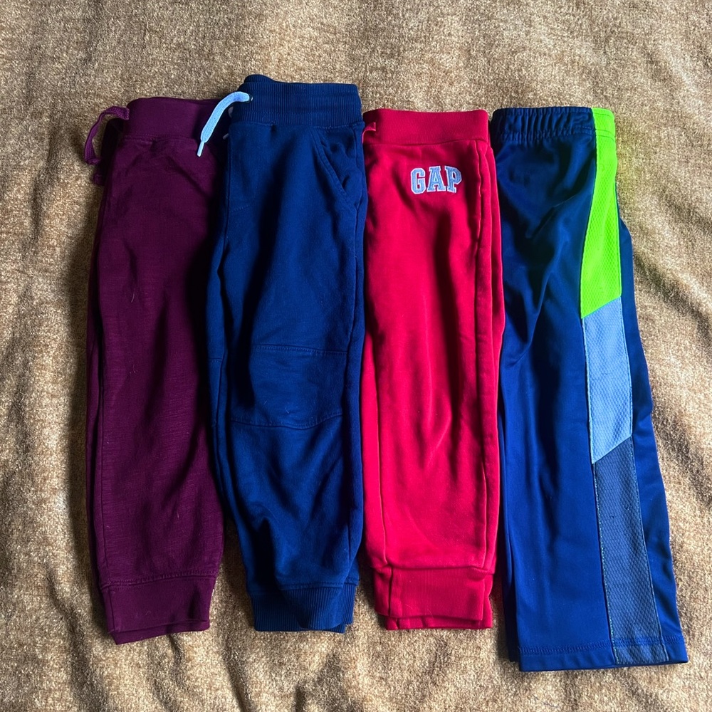 (4) Pairs of Toddler Boys 3t Jogger Sweatpants